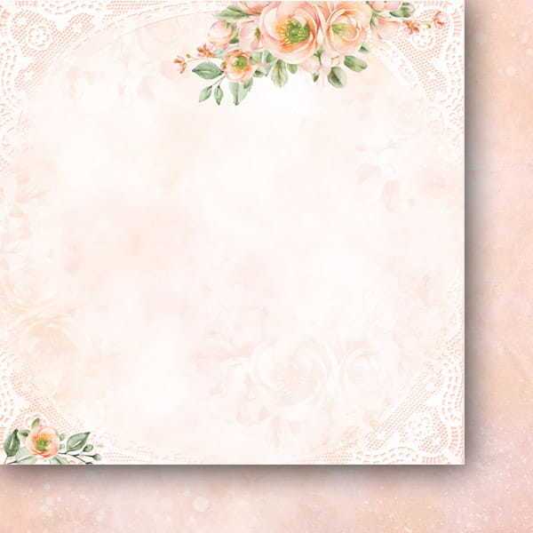 Sada oboustranně potištěných papírů PAPER HEAVEN 6x6" - First Kiss - sada 24 listů