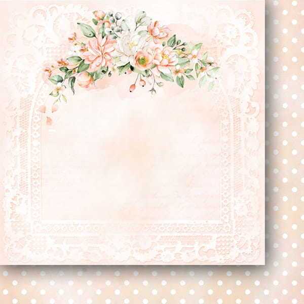 Sada oboustranně potištěných papírů PAPER HEAVEN 6x6" - First Kiss - sada 24 listů