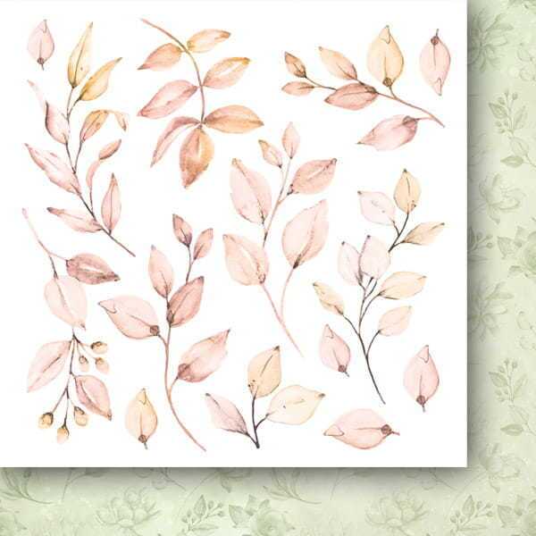 Sada oboustranně potištěných papírů PAPER HEAVEN 6x6" - First Kiss_Flowers - sada 24 listů