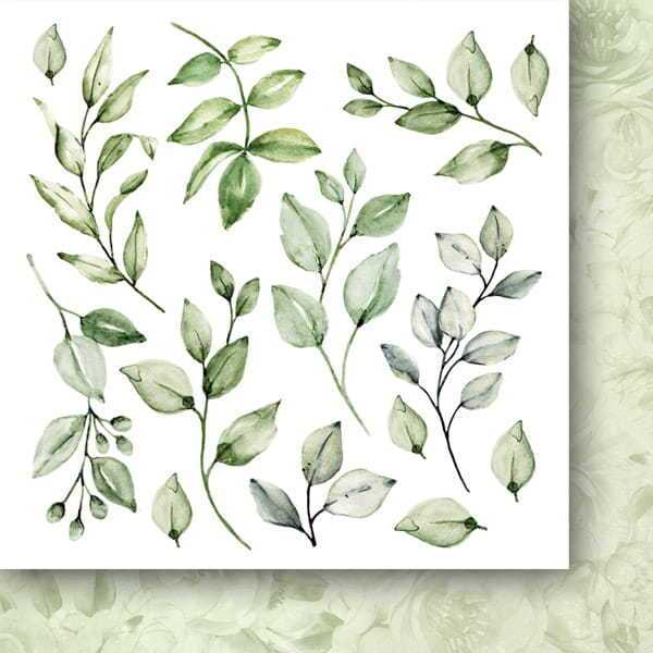 Sada oboustranně potištěných papírů PAPER HEAVEN 6x6" - First Kiss_Flowers - sada 24 listů