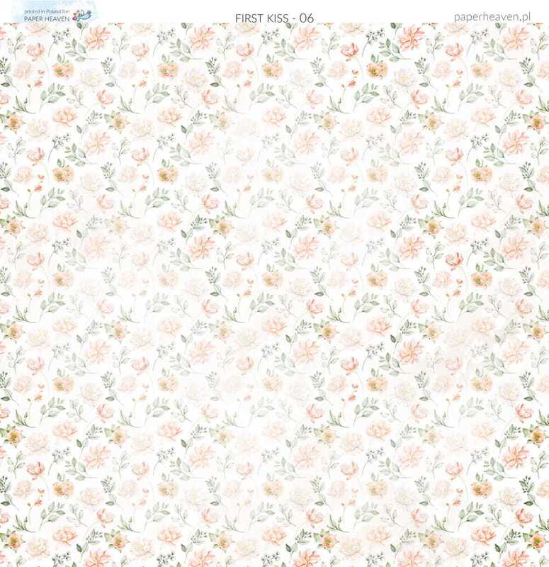 Sada oboustranně potištěných papírů PAPER HEAVEN 12x12" - First Kiss