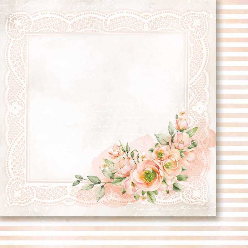 Sada oboustranně potištěných papírů PAPER HEAVEN 12x12" - First Kiss