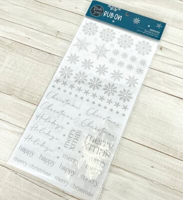 Rub-on (propisot) MODA SCRAP vločky - 1 ks