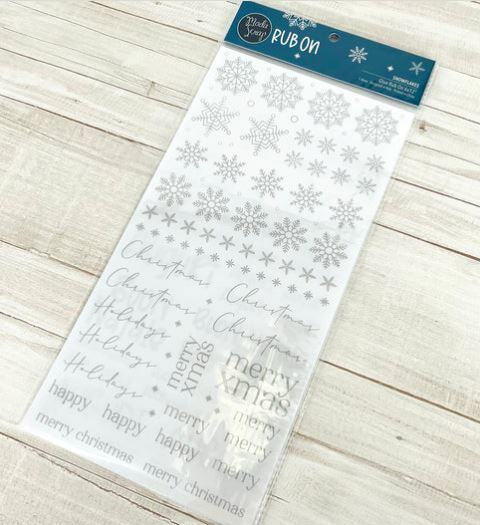 Rub-on (propisot) MODA SCRAP vločky - 1 ks