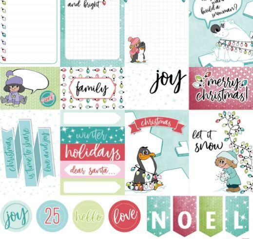 Sada papírů MODA SCRAP 12x12" - Unconventional Xmas - sada 12 listů