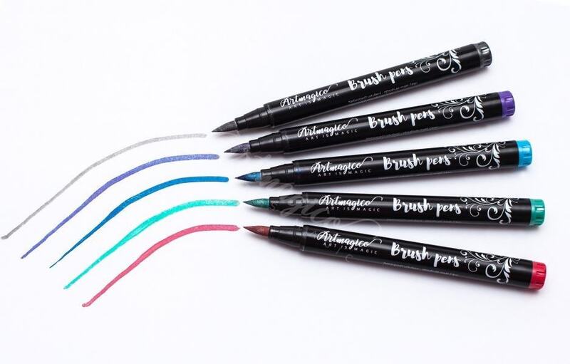 Inkoustové metalické fixy Artmagico - sada 20 ks