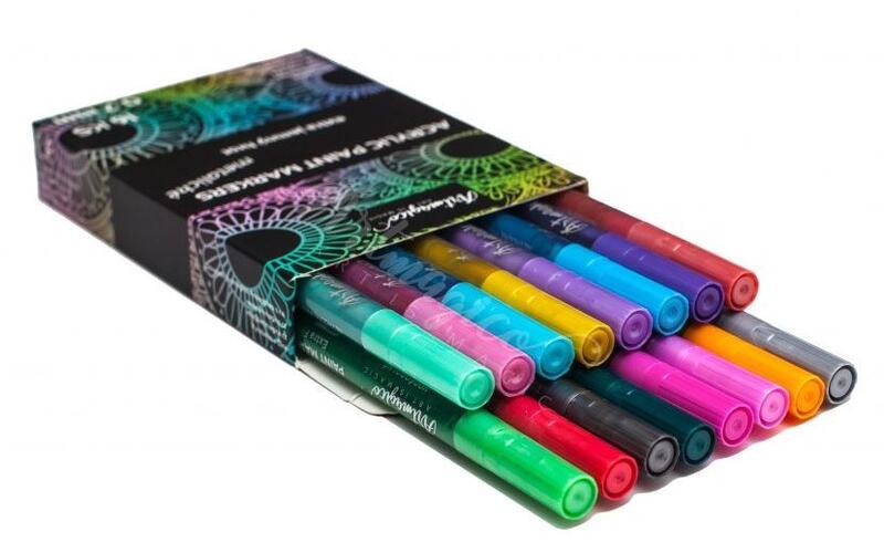 Akrylové metalické popisovače Artmagico - sada 16 ks