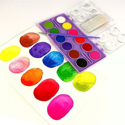 Akvarelové barvy Artmagico se štětcem - sada 12 ks