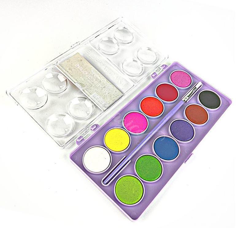 Akvarelové barvy Artmagico se štětcem - sada 12 ks