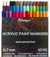 Akrylové popisovače s extra jemným hrotem Artmagico - sada 42 ks
