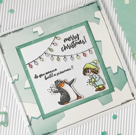 Silikonová razítka MODA SCRAP - Tučňáci - sada 12 ks