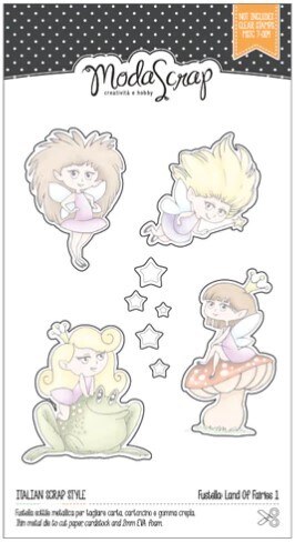 Vyřezávací šablony k razítkům MODA SCRAP - Víly 1 - sada 9 ks