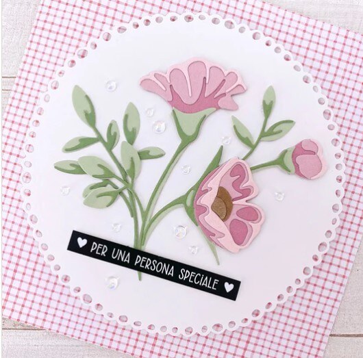 Vyřezávací šablony MODA SCRAP - kruh s děrovaným lemem