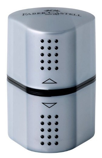 Ořezávátko FABER-CASTELL stříbrné - 3 otvory