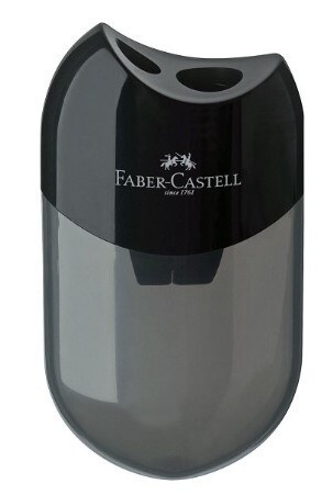 Ořezávátko FABER-CASTELL černé - 2 otvory