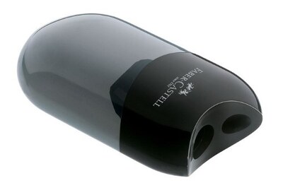 Ořezávátko FABER-CASTELL černé - 2 otvory