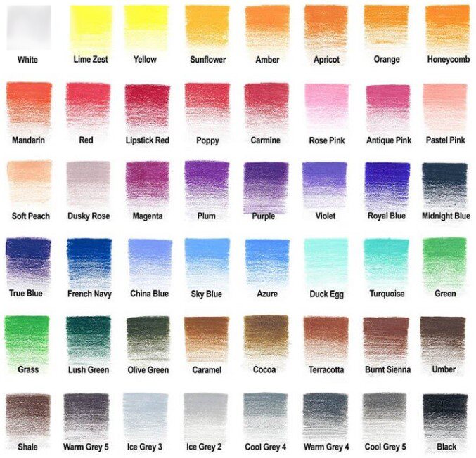 WINSOR & NEWTON akvarelové pastelky 48ks