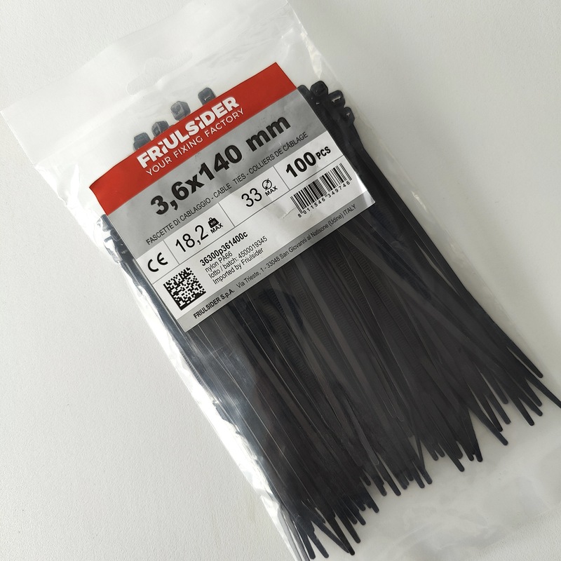 Stahovací páska Friulsider - ČERNÁ