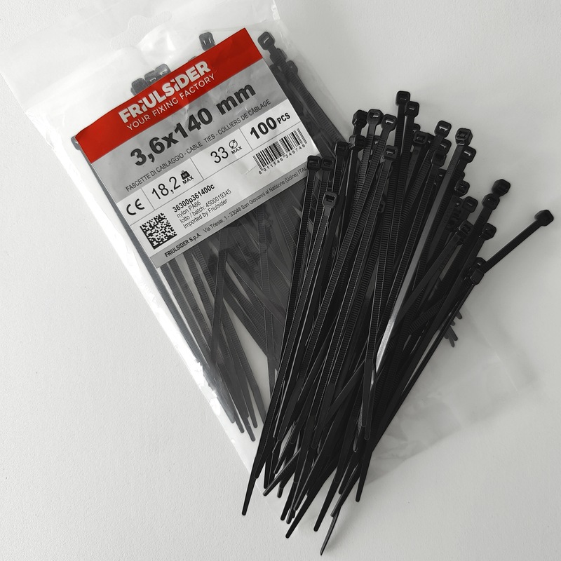 Stahovací páska Friulsider - ČERNÁ