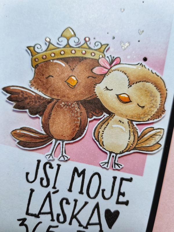 Přání ruční výroba - Sovy