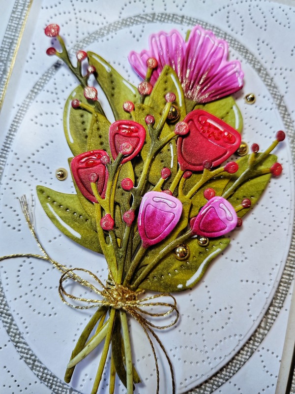 Přání ruční výroba - Květina