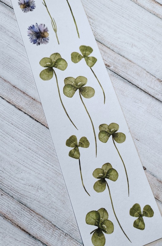 Oboustranně potištěný pás s jetelem PAPER HEAVEN  - Love Notes - 1 ks