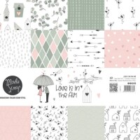 Sada papírů MODA SCRAP 12x12" - Love is in the Air - sada 12 listů