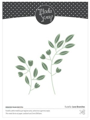 Vyřezávací šablony MODA SCRAP - Love Branches - sada 2 ks