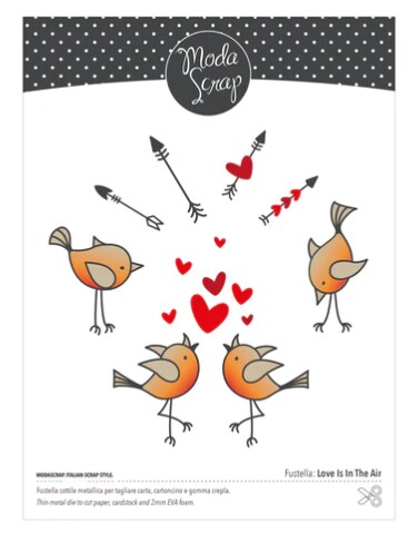Vyřezávací šablony MODA SCRAP - Love is in the Air