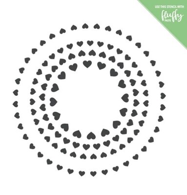 Maskovací šablona MODA SCRAP - Hearts - 1 ks