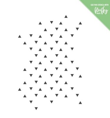 Maskovací šablona MODA SCRAP - Trojúhelníčky - 1 ks