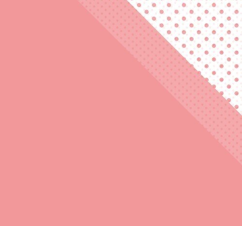 Oboustranně potištěný papír MODA SCRAP 12x12" - Pastel Coral - 1 ks