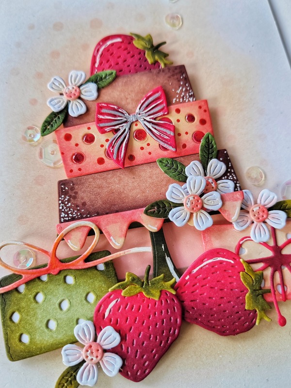 Přání ruční výroba - Jahůdky - gratulace