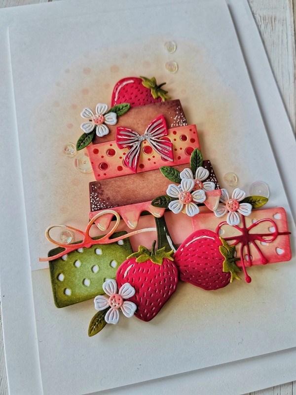 Přání ruční výroba - Jahůdky - gratulace