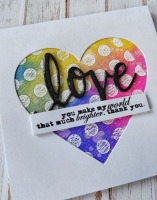 Přání ruční výroba - Srdce - Love - 1 ks