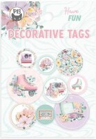 Dekorativní visačky P13 - Have Fun - sada 9 ks
