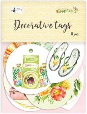 Dekorativní visačky P13 - Sunshine - sada 11 ks