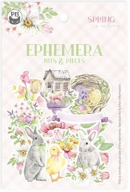 Papírové výseky P13 - Spring is calling - sada 12 ks