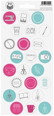 Arch nálepek do diáře - Hobby - 24 ks