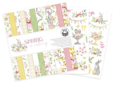 Sada scrapbookových oboustranně potištěných papírů P13 12x12" - Spring is calling - sada 12 listů