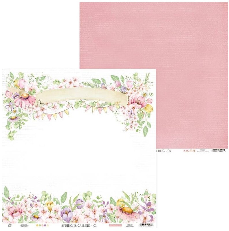 Sada scrapbookových oboustranně potištěných papírů P13 12x12" - Spring is calling - sada 12 listů