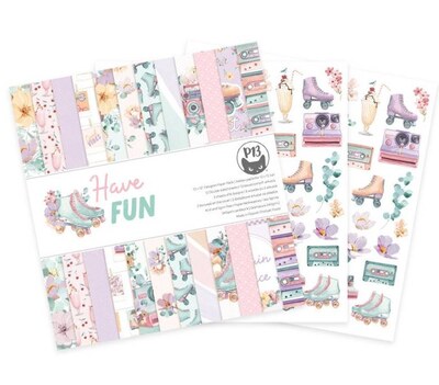 Sada scrapbookových oboustranně potištěných papírů P13 12x12" - Have Fun - sada 12 listů