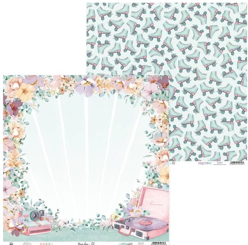 Sada scrapbookových oboustranně potištěných papírů P13 12x12" - Have Fun - sada 12 listů