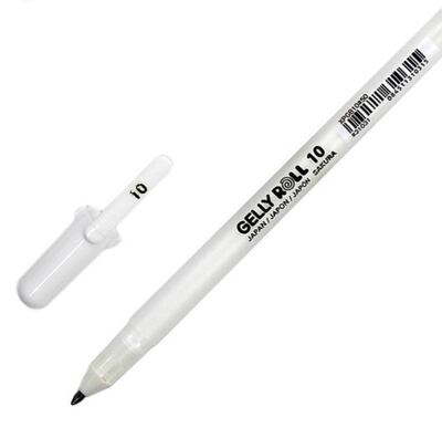 Gelový popisovač SAKURA bílý - 1 ks