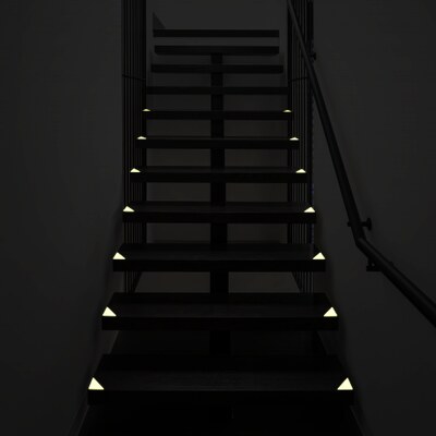 Fotoluminiscenční šipka schodová / rohová - šipka 60 mm x 60 mm