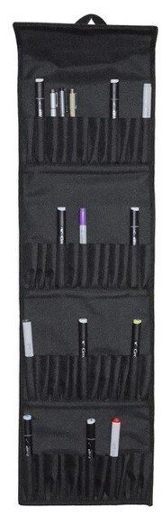 Pouzdro na 48 ks fixů/popisovačů - černá - 26 x 22 cm - 1 ks