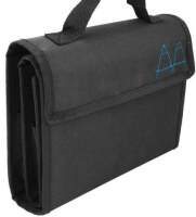 Pouzdro na 48 ks fixů/popisovačů - černá - 26 x 22 cm - 1 ks