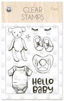 Sada silikonových razítek P13 - Baby Joy - sada 7 ks