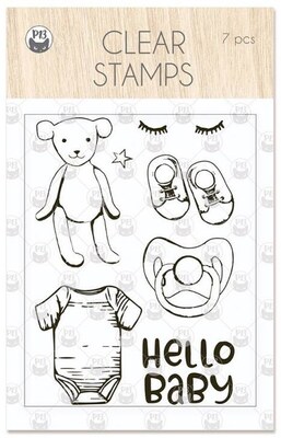 Sada silikonových razítek P13 - Baby Joy - sada 7 ks