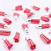 Ozdoba MODA SCRAP - střapec světle starorůžový - sada 10 ks